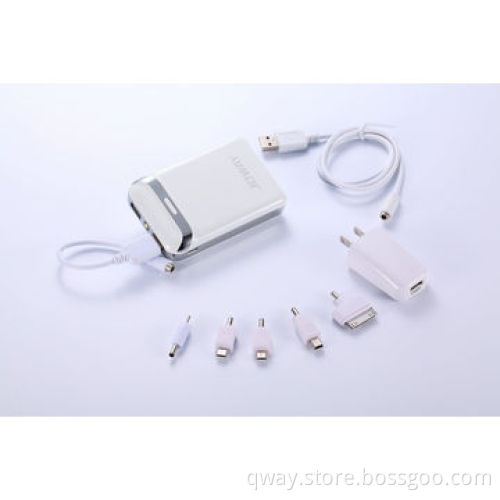 7,800mAh Emergency Mobile Phone Chargers with Dual USB Ports and Li-polymer Battery, RoHS/FCC/CENew